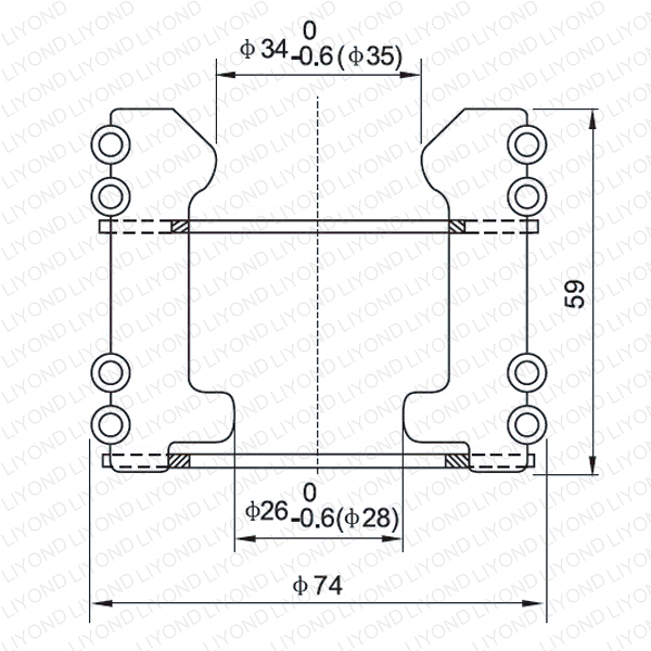 LYA104 GC5-630/1000A Втычной Контакт