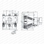 ZN12 Series Indoor H.V. AC Vacuum Circuit Breaker with Rated voltage 40.5KV-1