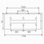 vertical busbar clamp three phase
