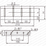 vertical busbar clamp(four-phase)