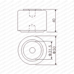 SEΦ50*40 low voltage busbar insulators