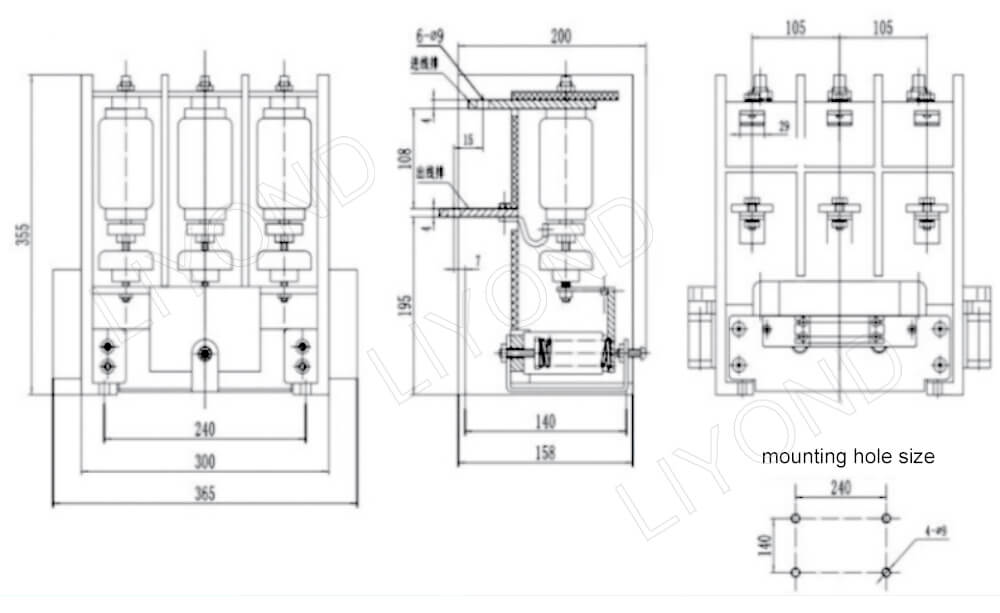 JCZ3-3.6 contactor drawing