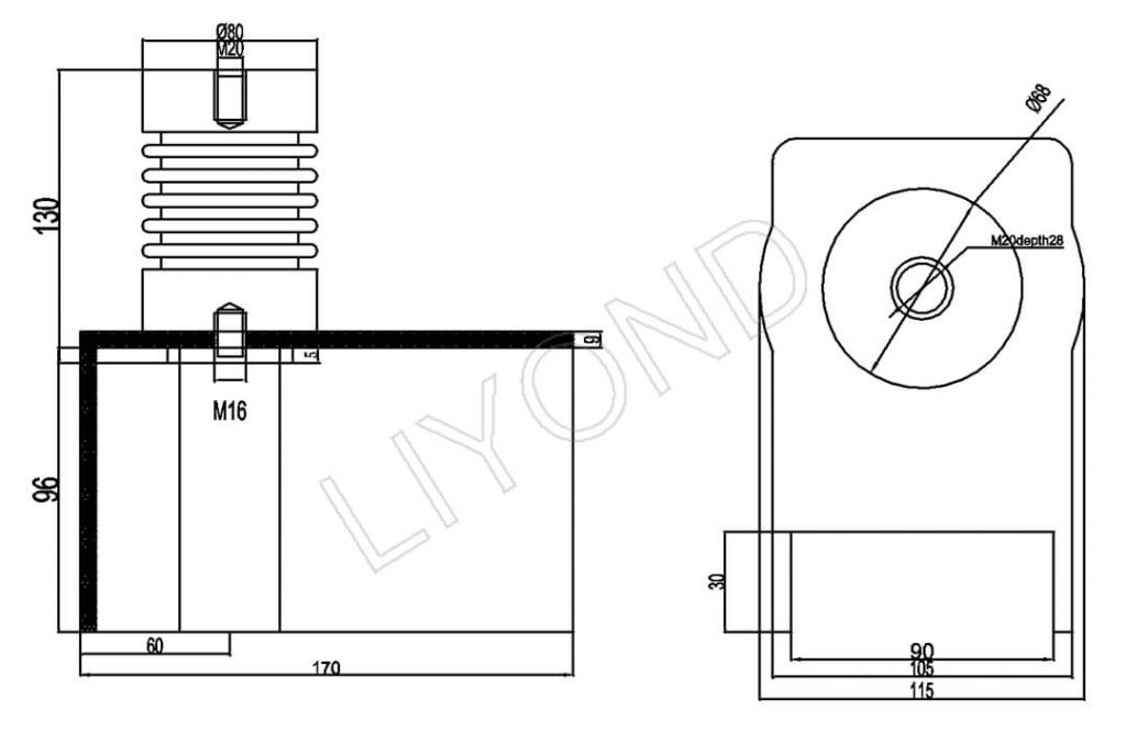 PT insulator drawing