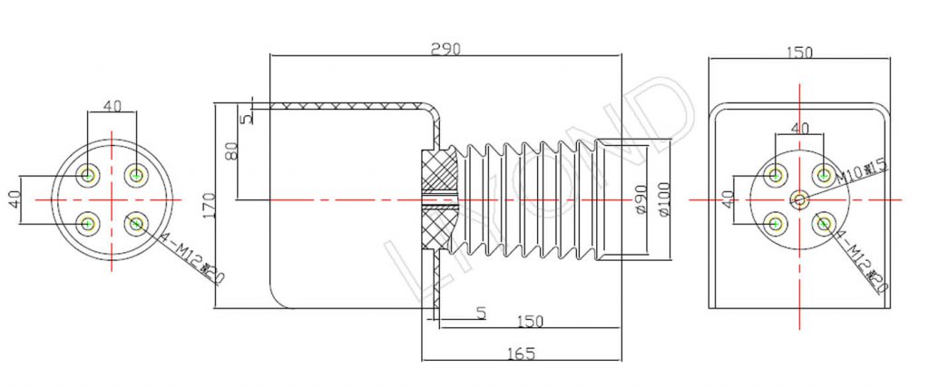 LYC316 PT insulator drawing 